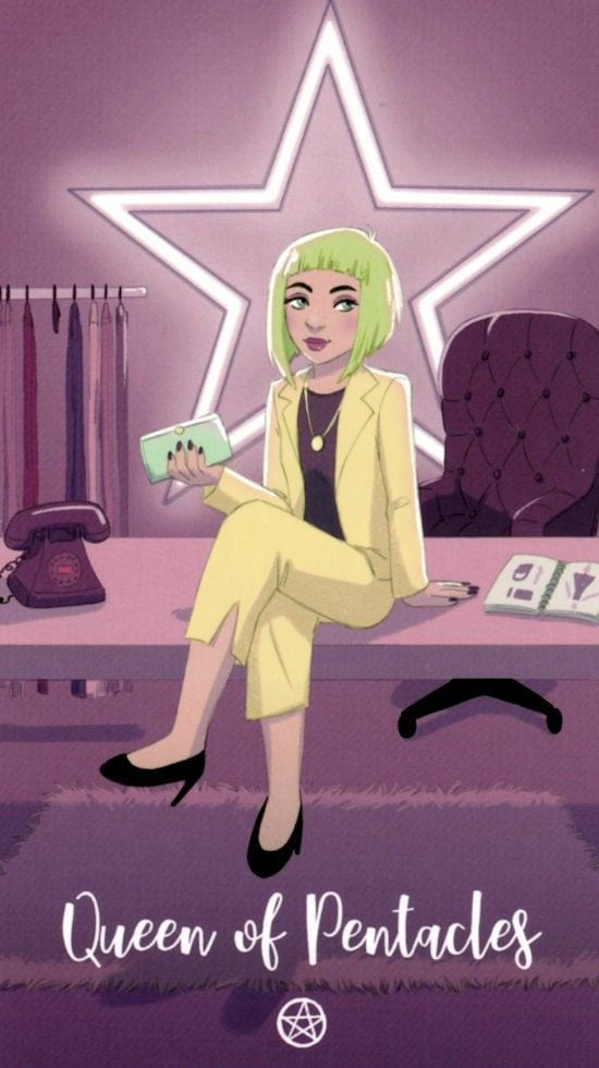 Queen of Pentacles — Cosmic Cycles Tarot