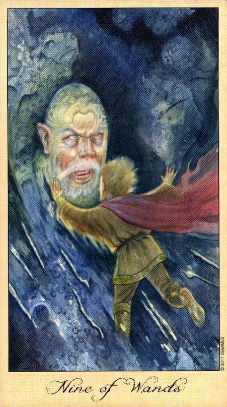 Nine of Wands — Ghosts & Spirits Tarot