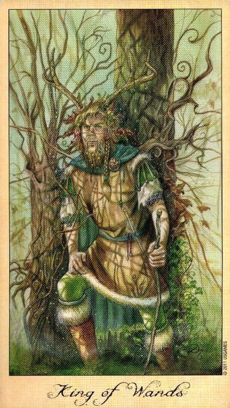 King of Wands — Ghosts & Spirits Tarot