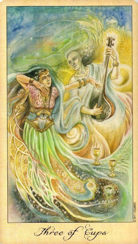 Three of Cups — Ghosts & Spirits Tarot
