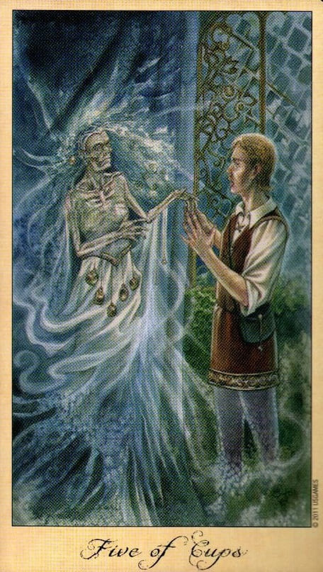 Five of Cups — Ghosts & Spirits Tarot