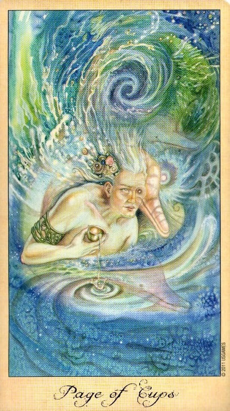 Page of Cups — Ghosts & Spirits Tarot