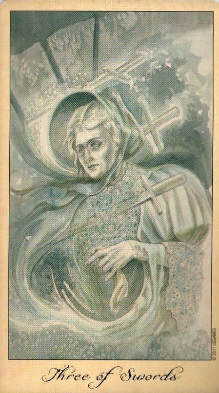 Three of Swords — Ghosts & Spirits Tarot