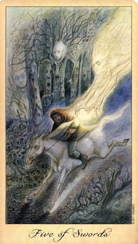 Five of Swords — Ghosts & Spirits Tarot
