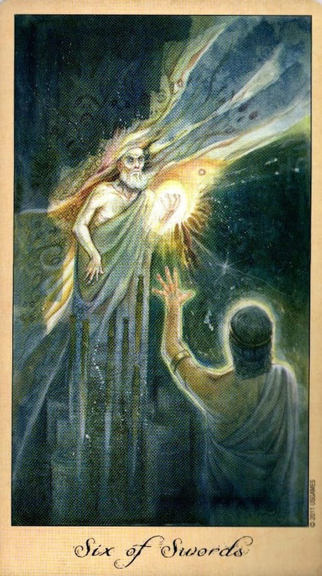 Six of Swords — Ghosts & Spirits Tarot