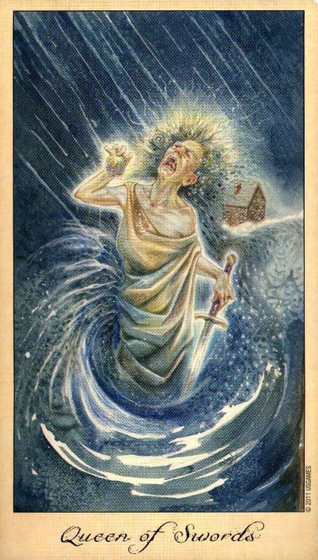 Queen of Swords — Ghosts & Spirits Tarot