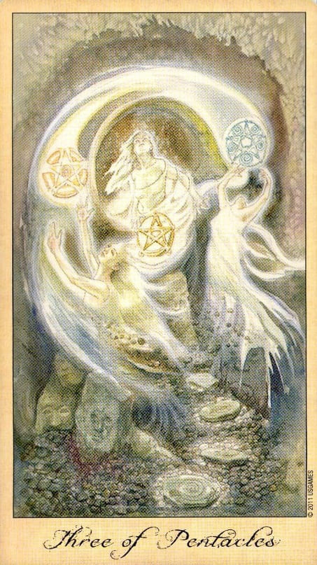 Three of Pentacles — Ghosts & Spirits Tarot