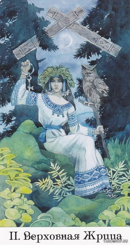 The High Priestess — Tarot of the Golden Wheel