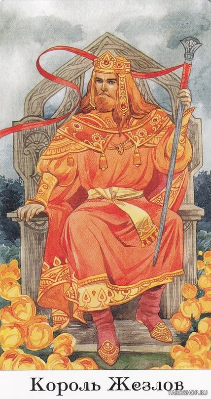 King of Wands — Tarot of the Golden Wheel