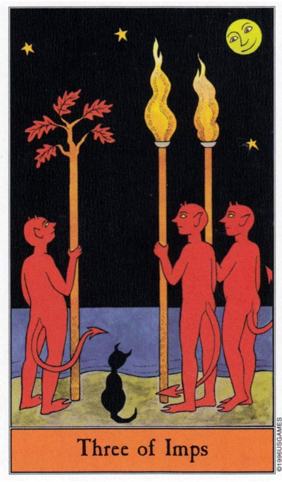 Three of Wands — Halloween Tarot