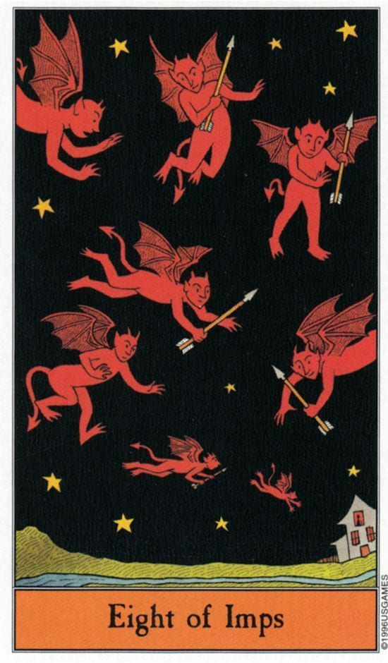 Eight of Wands — Halloween Tarot