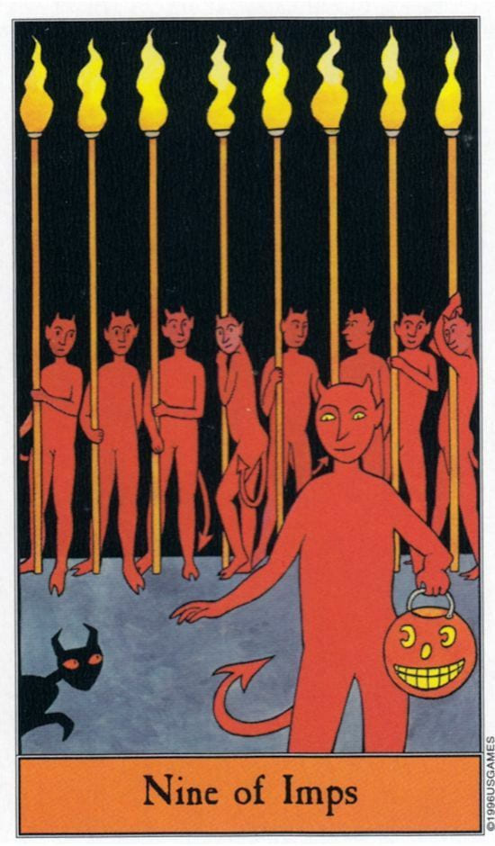 Nine of Wands — Halloween Tarot