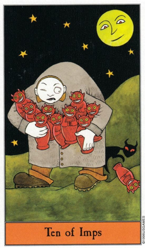 Ten of Wands — Halloween Tarot
