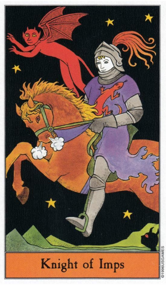 Knight of Wands — Halloween Tarot