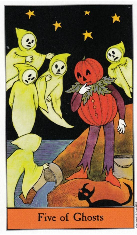Five of Cups — Halloween Tarot
