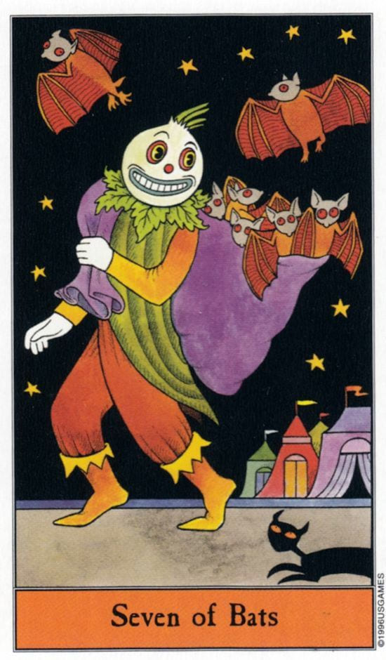 Seven of Swords — Halloween Tarot
