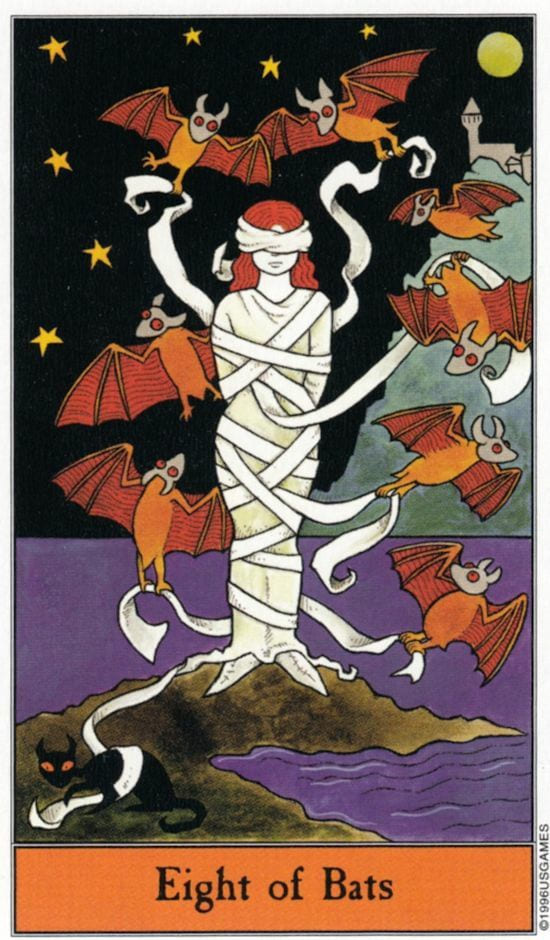 Eight of Swords — Halloween Tarot