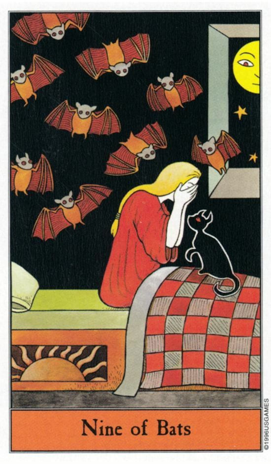 Nine of Swords — Halloween Tarot
