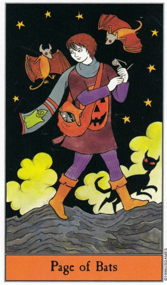 Page of Swords — Halloween Tarot