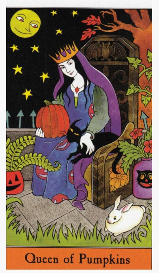 Queen of Pentacles — Halloween Tarot