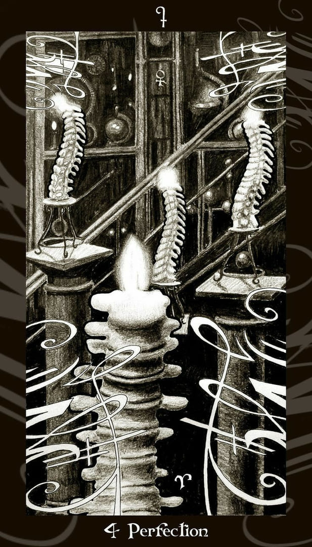 Four of Wands — Harry Potter Tarot