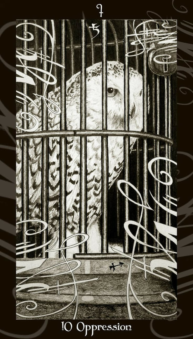 Ten of Wands — Harry Potter Tarot