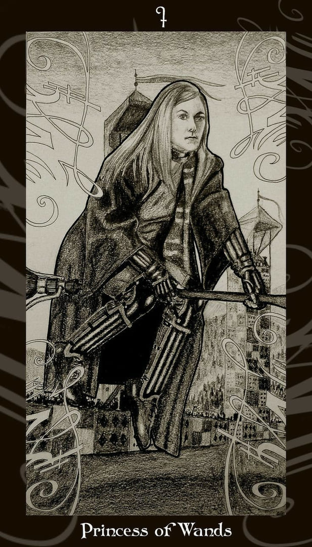Sota de Bastos — Tarot de Harry Potter