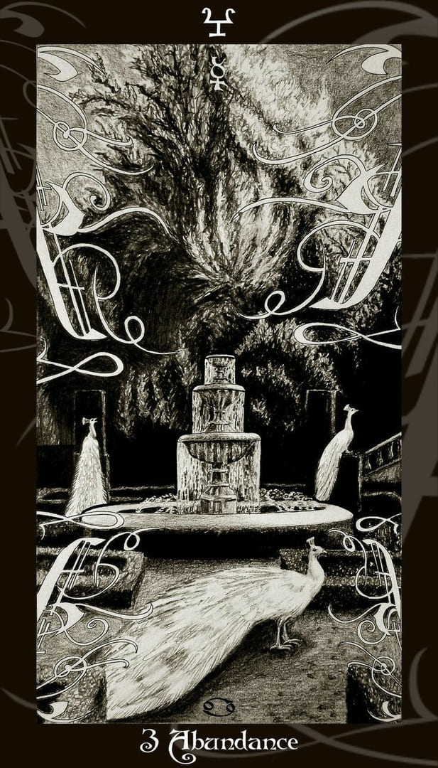Three of Cups — Harry Potter Tarot