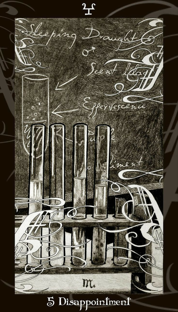 Five of Cups — Harry Potter Tarot