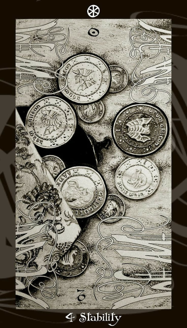 Four of Pentacles — Harry Potter Tarot