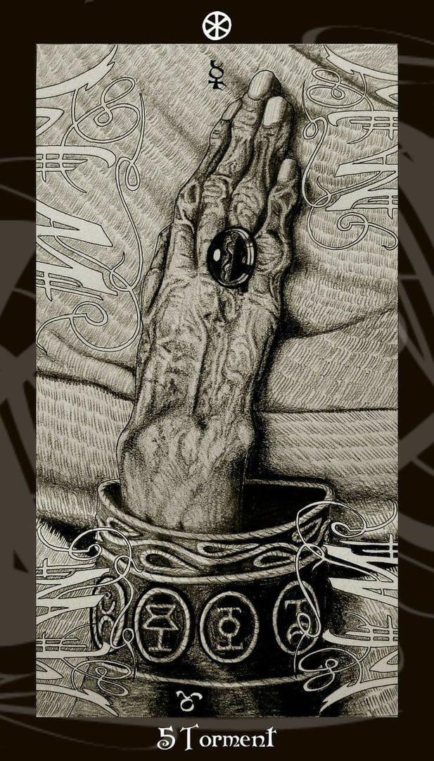 Five of Pentacles — Harry Potter Tarot