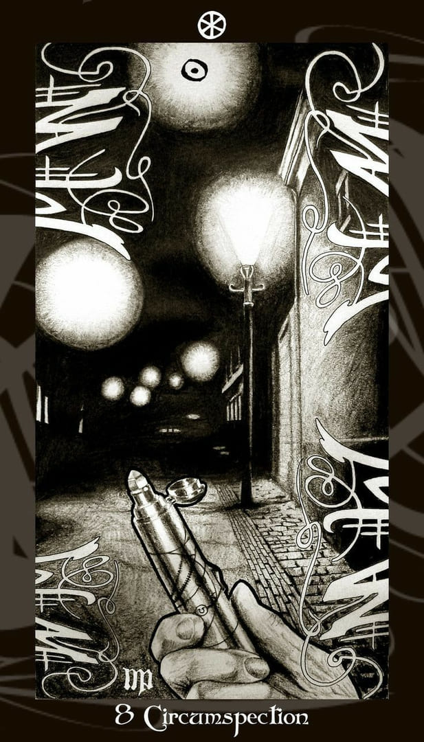 Ocho de Oros — Tarot de Harry Potter