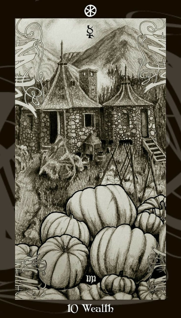 Diez de Oros — Tarot de Harry Potter