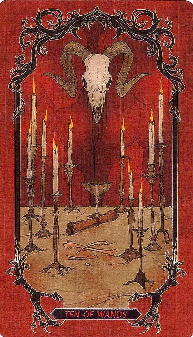 Ten of Wands — Horror Tarot