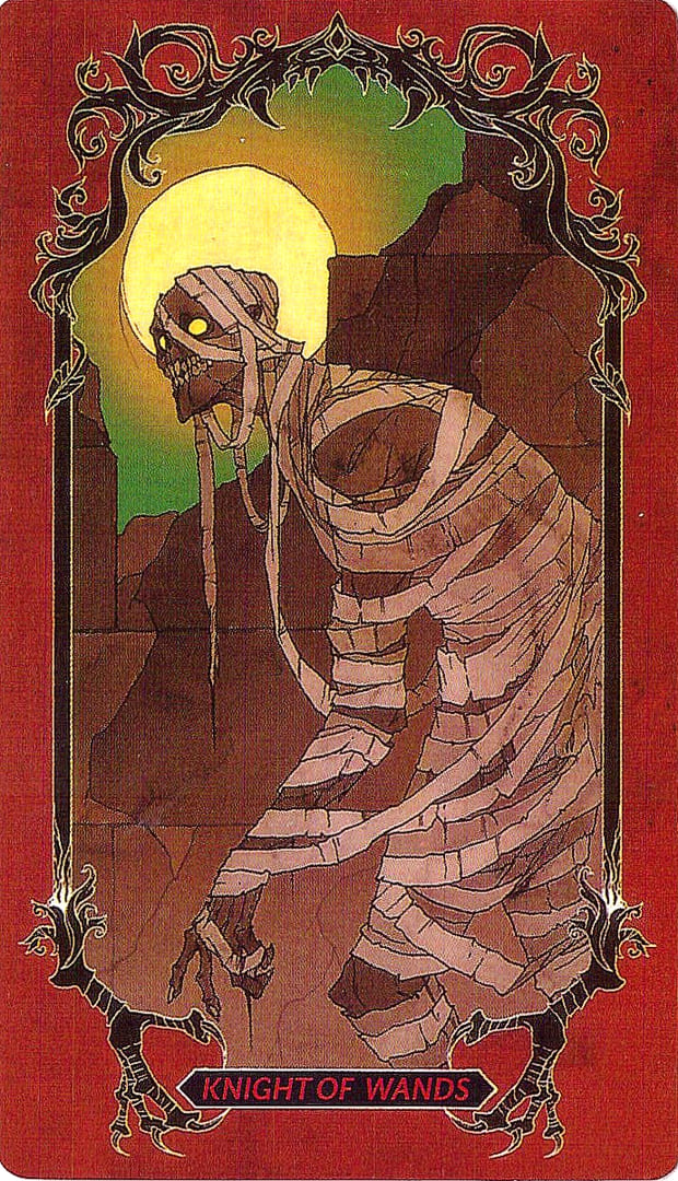 Caballo de Bastos — Horror Tarot