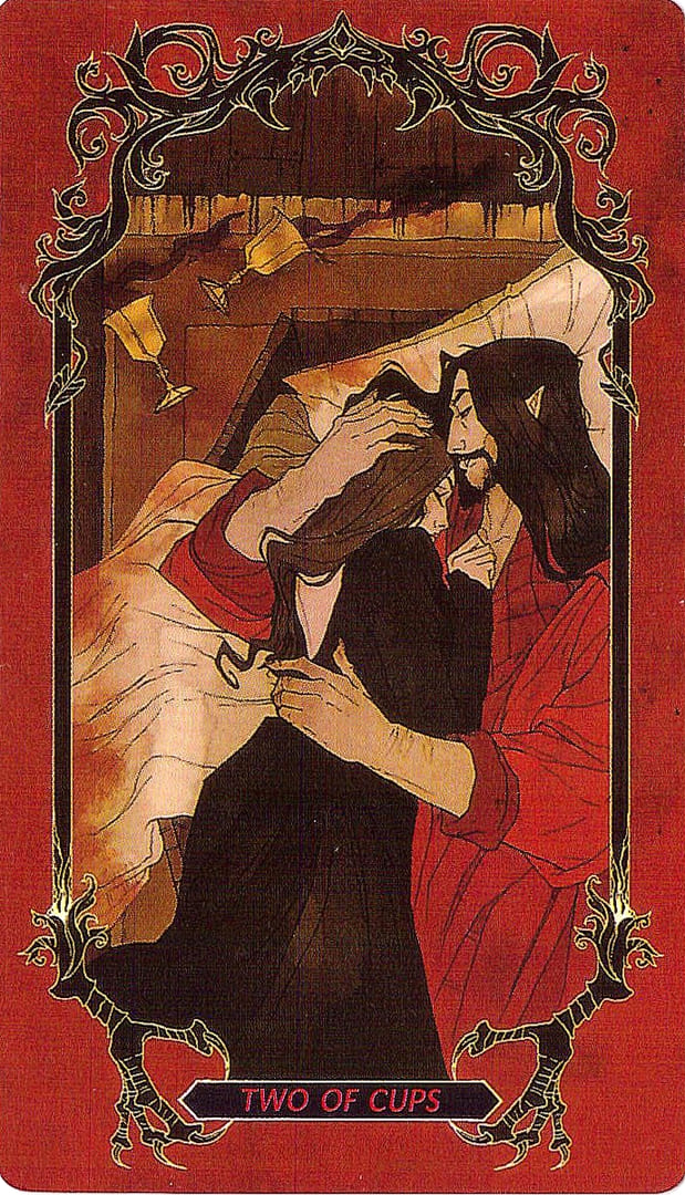 Dos de Copas — Horror Tarot