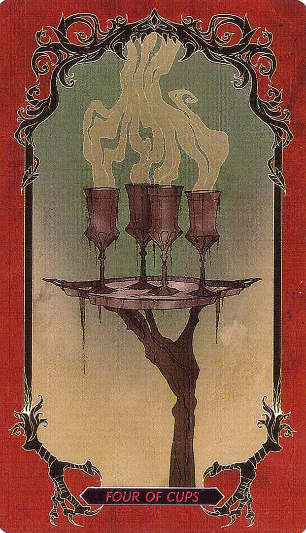 Cuatro de Copas — Horror Tarot
