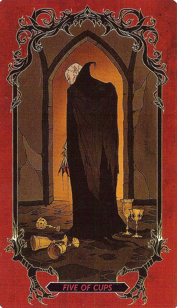 Five of Cups — Horror Tarot