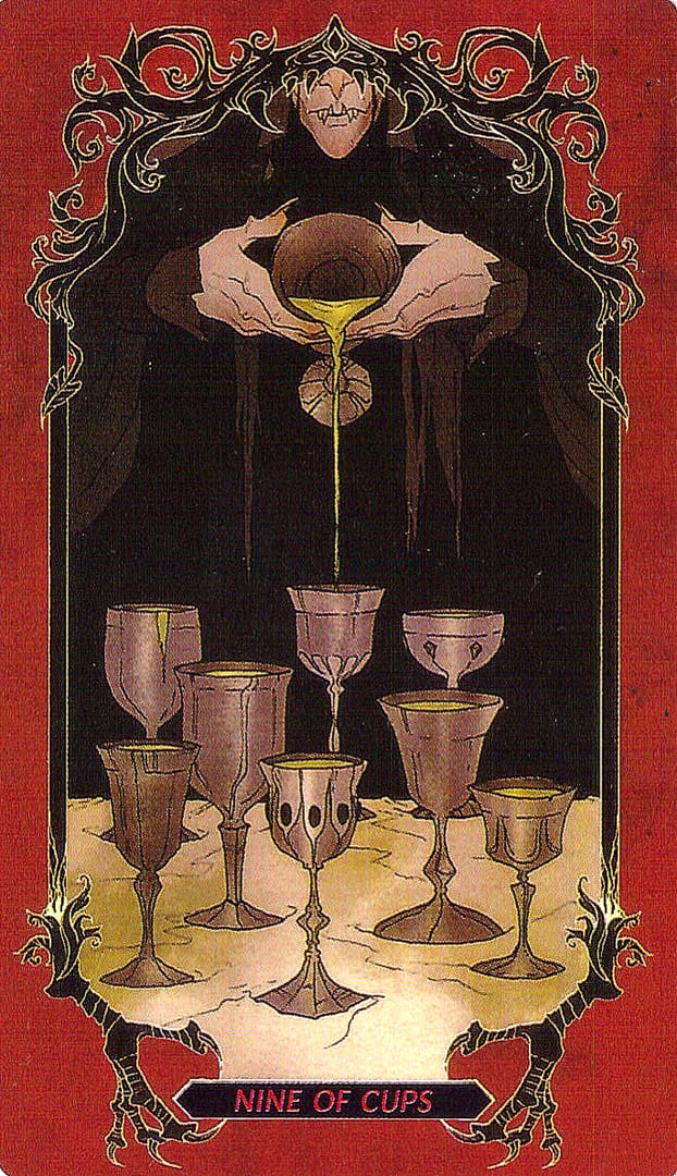 Nueve de Copas — Horror Tarot
