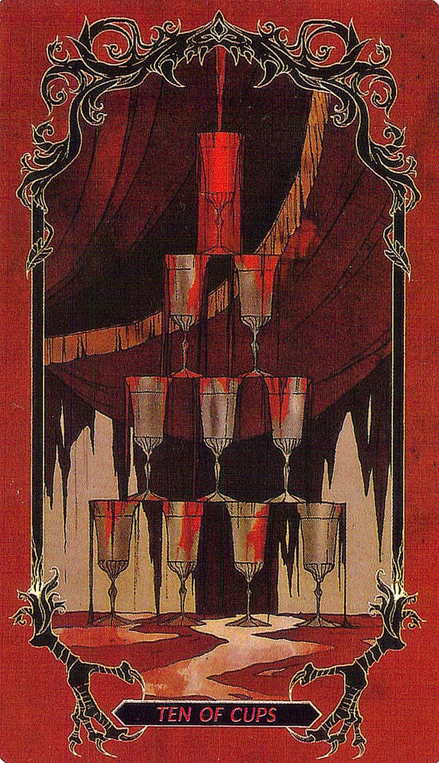 Diez de Copas — Horror Tarot