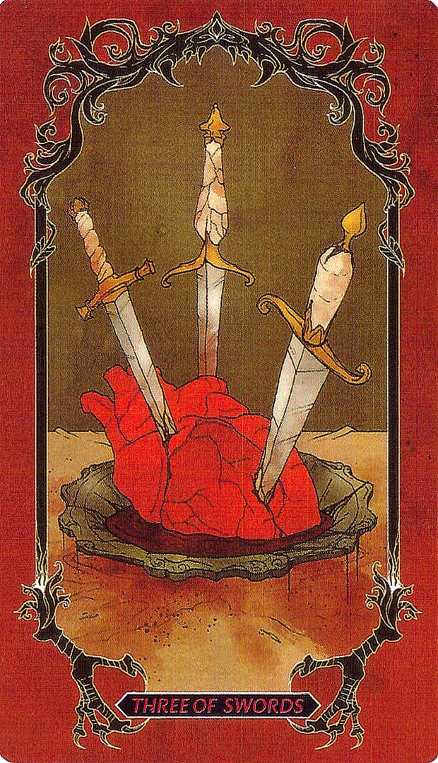 Three of Swords — Horror Tarot