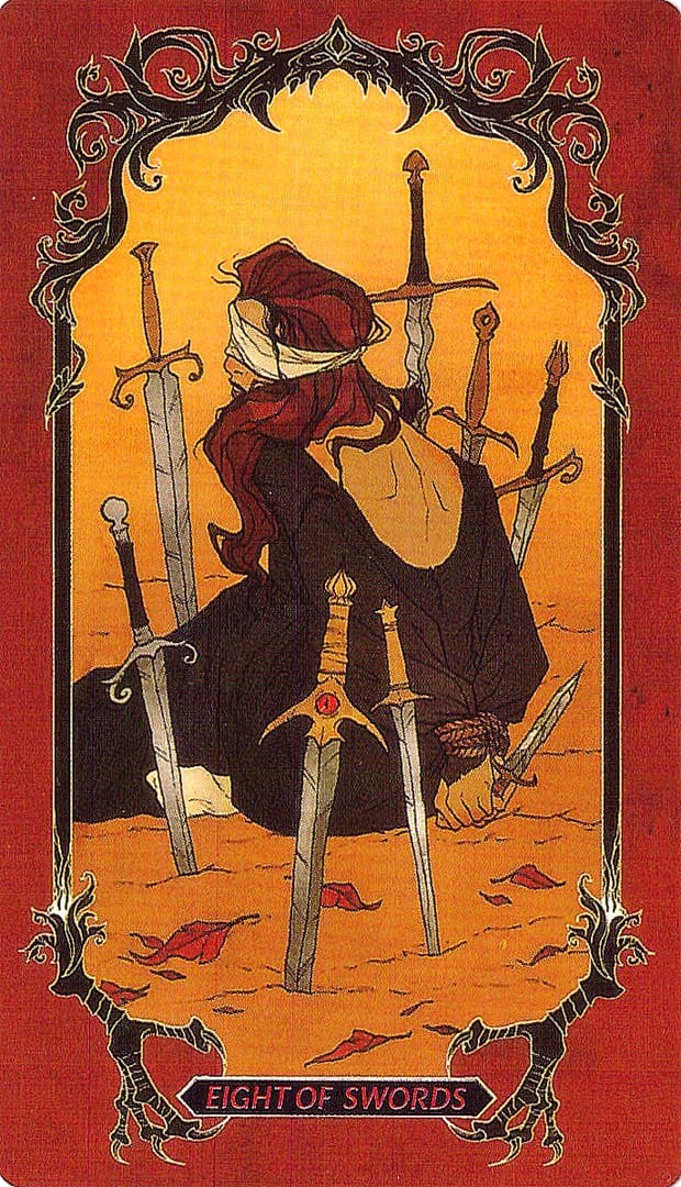 Eight of Swords — Horror Tarot