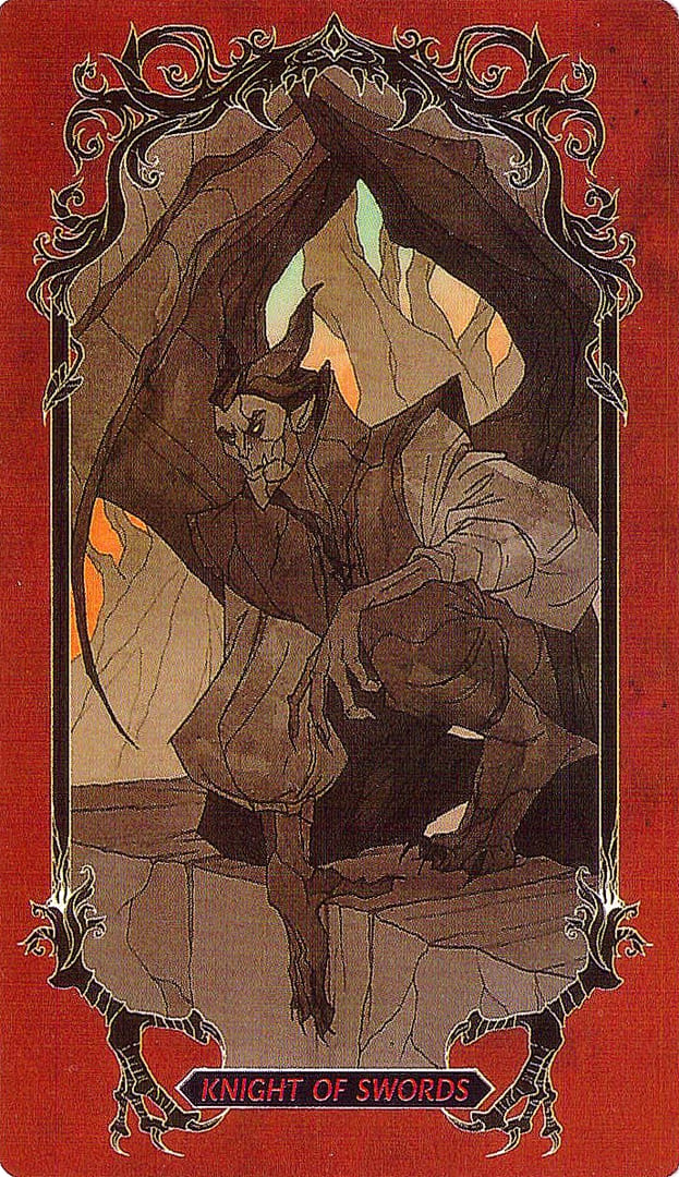 Caballo de Espadas — Horror Tarot