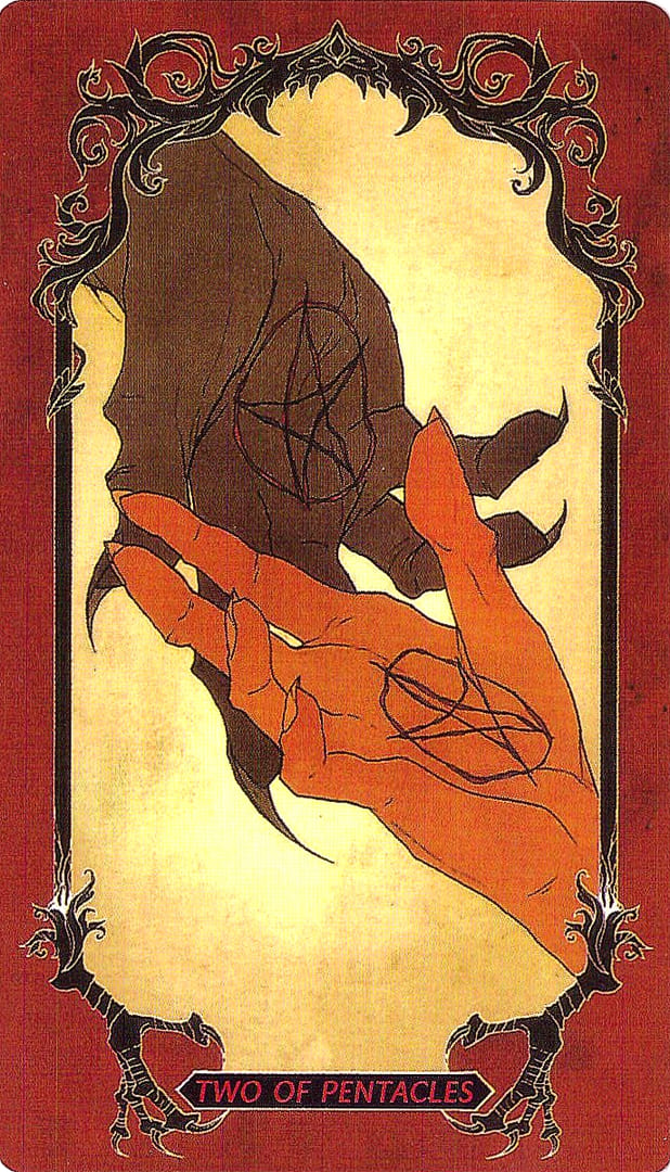 Two of Pentacles — Horror Tarot
