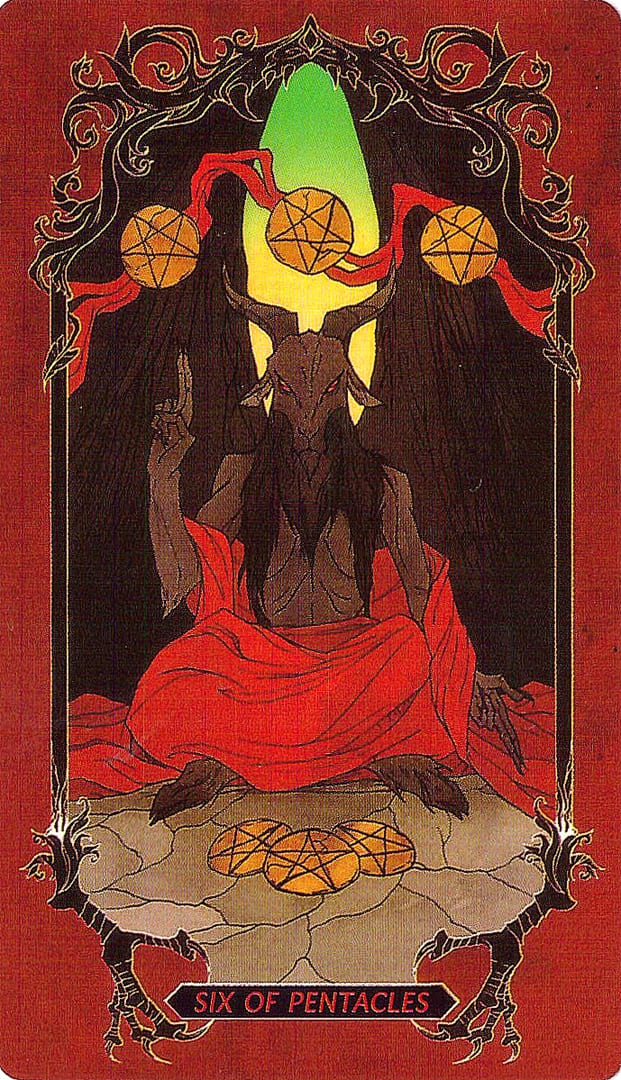 Six of Pentacles — Horror Tarot