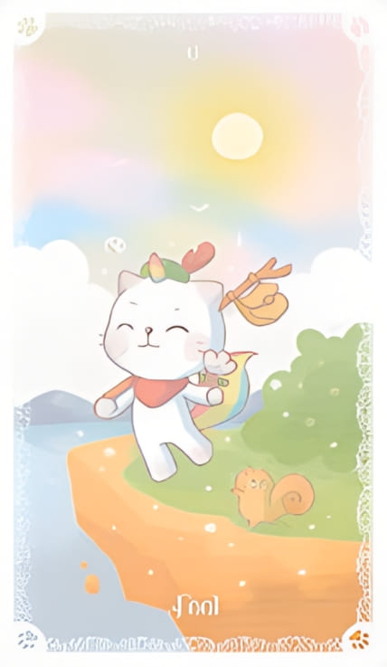 The Fool — Kittycorn Tarot