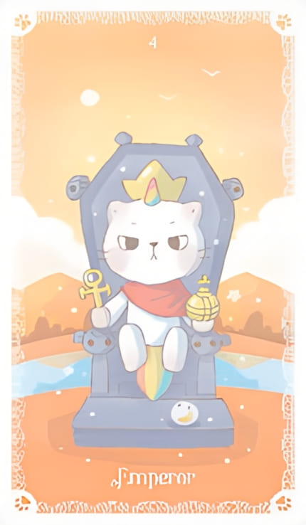 El Emperador — Kittycorn Tarot
