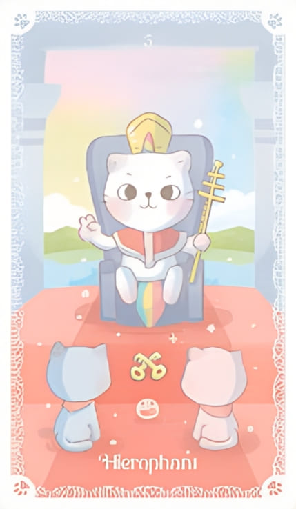 The Hierophant — Kittycorn Tarot