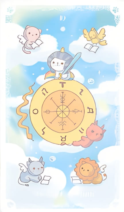 La Rueda de la Fortuna — Kittycorn Tarot