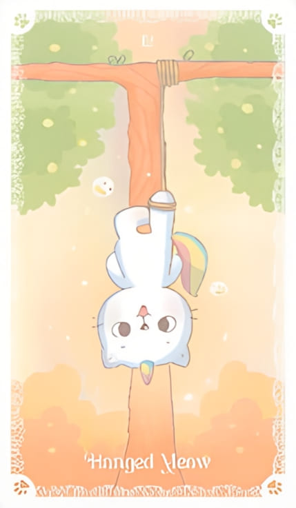 The Hanged Man — Kittycorn Tarot
